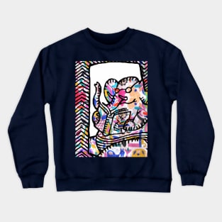 I Love Books Elephant Crewneck Sweatshirt